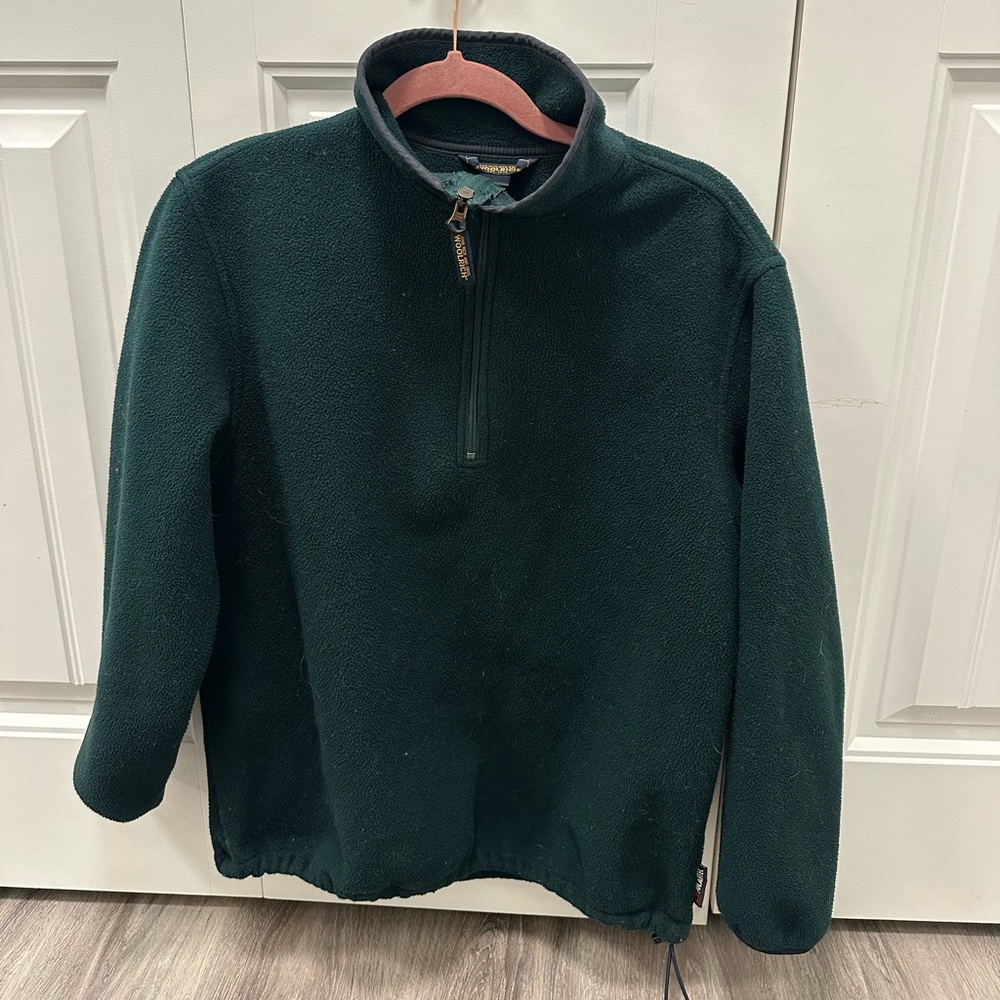 Woolrich Green Quarter Zip Fleece